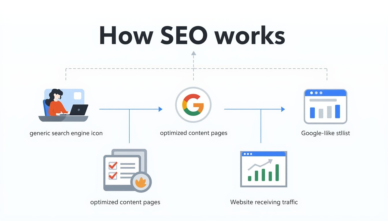 como funciona o seo nos motores de busca