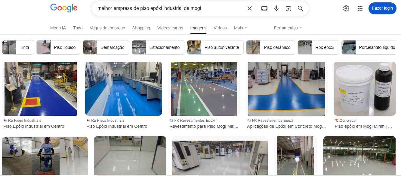 R.A Pisos Industriais em Modo IA e resultados associados para busca local técnica